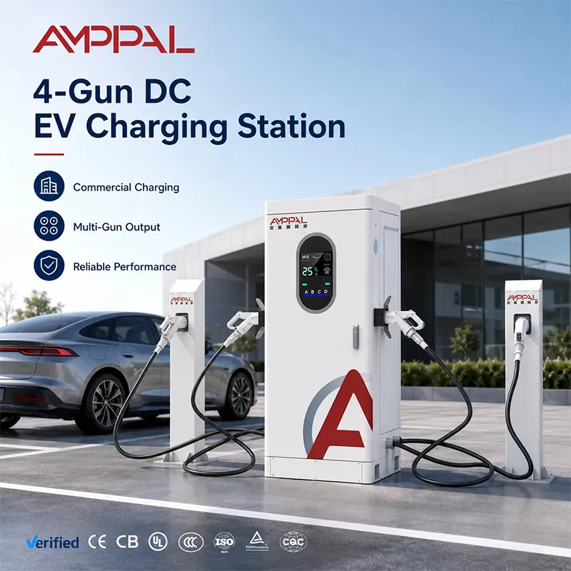160kW Multi-Connector DC Fast EV Charging Station for Commercial Fleets
